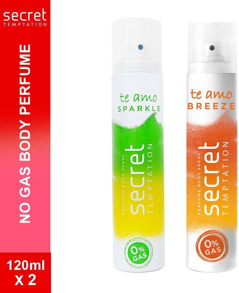 secret temptation Te Amo Sparkle and Breeze No Gas Perfume Body Spray Perfume Body Spray - For Women-picture-37