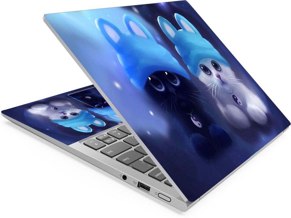 Anweshas Cute Cat Full Panel Laptop Skins Upto 15.6 inch - No Residue, Bubble Free - Removable HD Quality Printed Vinyl/Sticker/Cover Self Adhesive Vinyl Laptop Decal 15.6-image-8