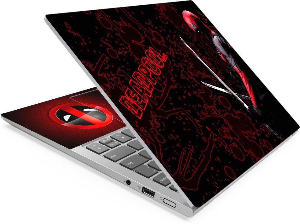 Anweshas Deadpool Red Full Panel Laptop Skins Upto 15.6 inch - No Residue, Bubble Free - Removable HD Quality Printed Vinyl/Sticker/Cover Self Adhesive Vinyl Laptop Decal 15.6-image-32