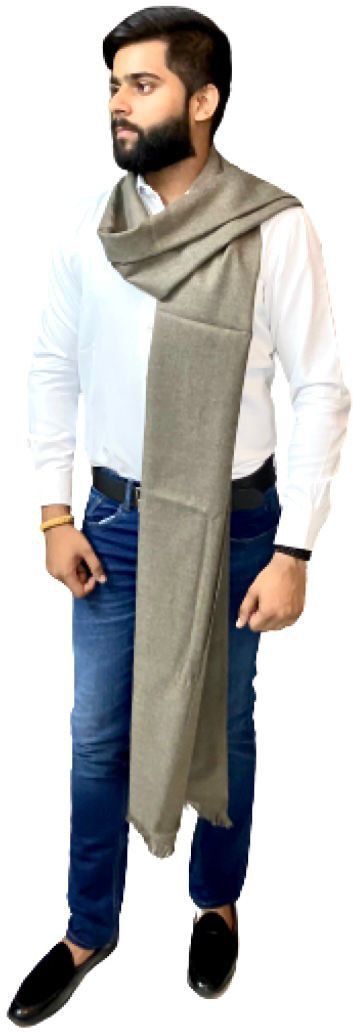 Zaria Fabs Polyester Wool Blend Solid Men Shawl-picture-28