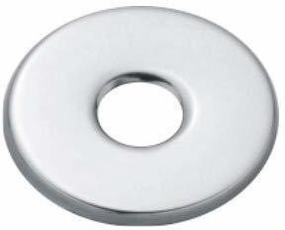 Chrome Plated Round Wall Flange/Free Cap for Taps/Tap Plate Bathroom Mixture in Kitchen/Bathroom Fittings/Wash Area Bathroom Accessories (Pack of 1 PC) Plate Flange