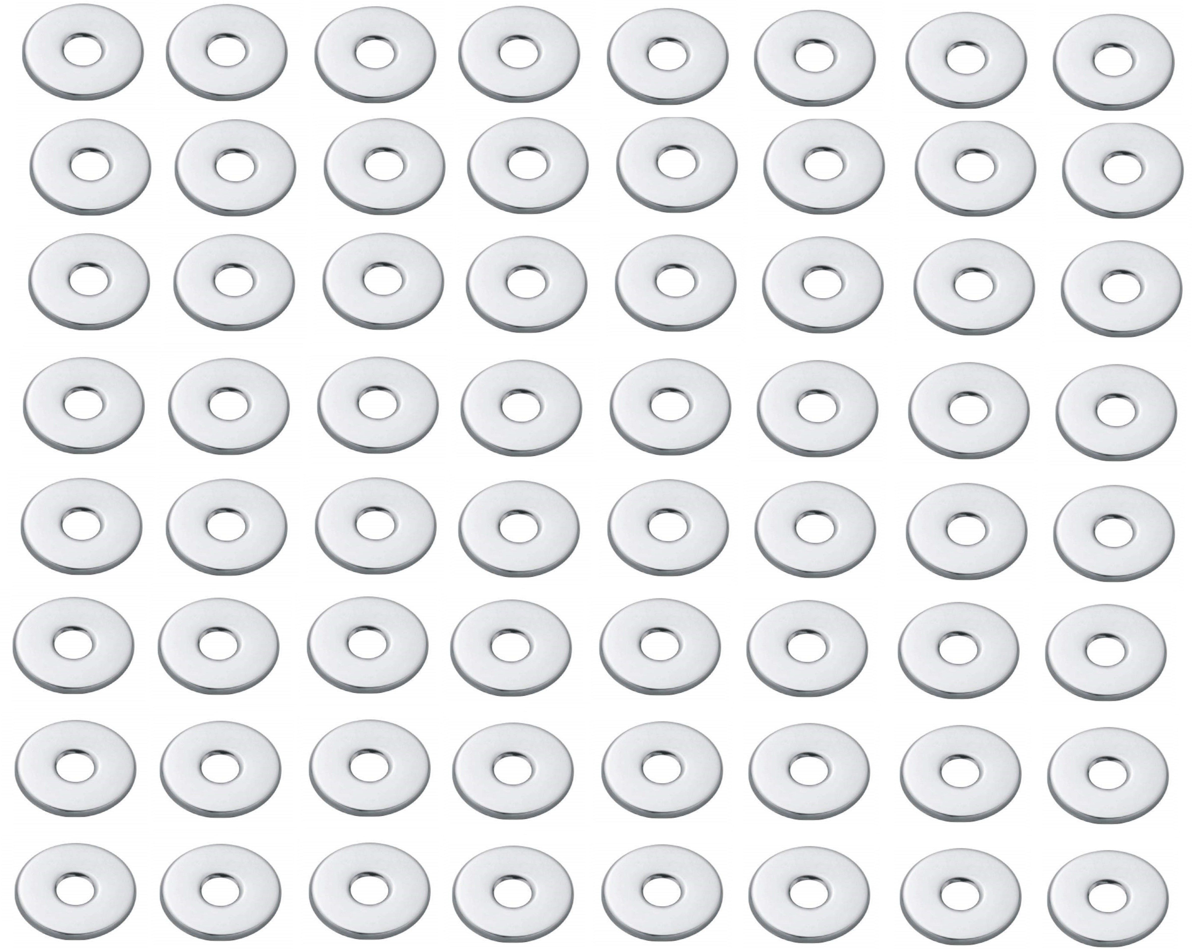 Chrome Plated Round Wall Flange/Free Cap for Taps/Tap Plate Bathroom Mixture in Kitchen/Bathroom Fittings/Wash Area Bathroom Accessories (Pack of 70 PC) Plate Flange