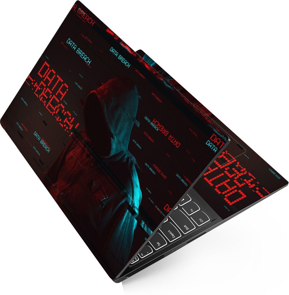 Anweshas Premium Vinyl HD Printed Full Panel Laptop SkinDecal - World Map Black Vinyl Laptop Decal 15.6