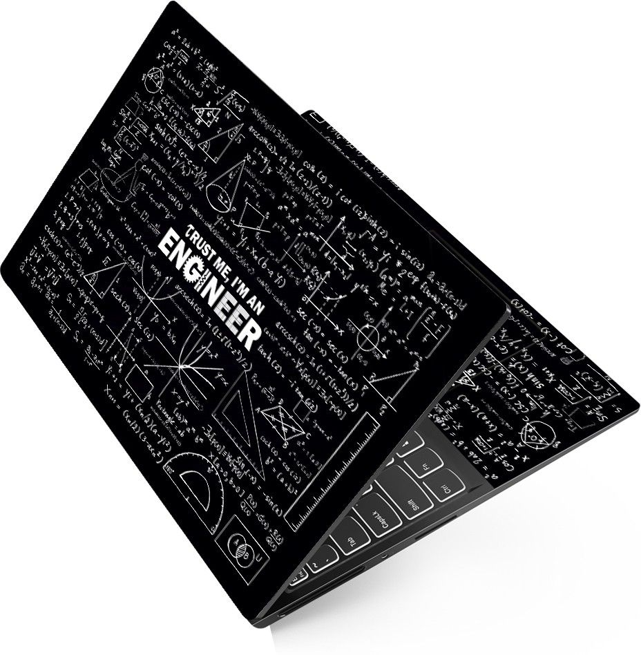 Techfit HD Printed Easy to Install Full Panel Laptop Skin/Sticker/Stretchable Vinyl/Cover for all Size Laptops upto 15.6 inch No Residue, Bubble Free - Trust Me I Am Engineer Formula Vinyl Laptop Decal 15.6-image-6