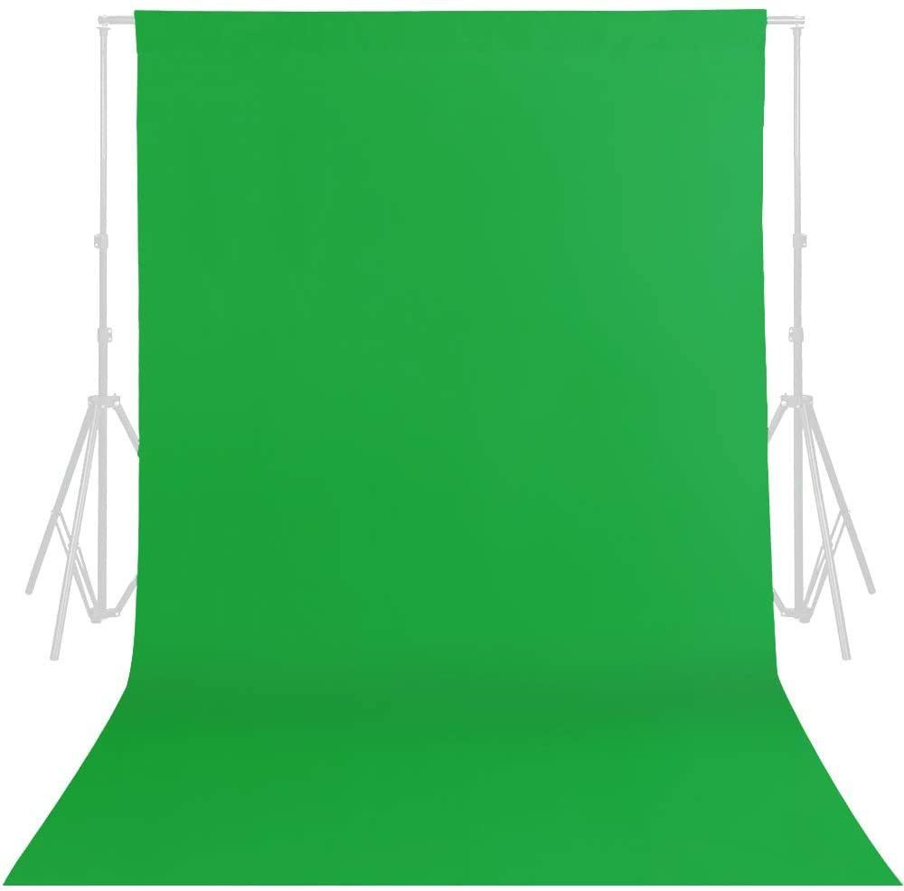 Cam cart 6x9 FT Green Backdrop Photo Light Studio Photography Background Material : Butter Scotch 200GSM ( Stand Not Included ) Reflector