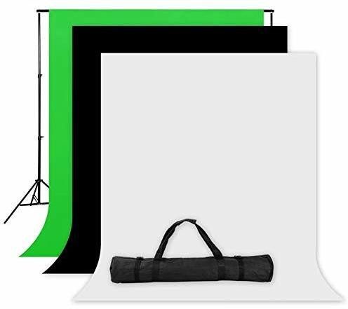 Hiffin ® Photography Accessories Backdrop Photo Light Studio Muslin Background White, Black Reflector Umbrella