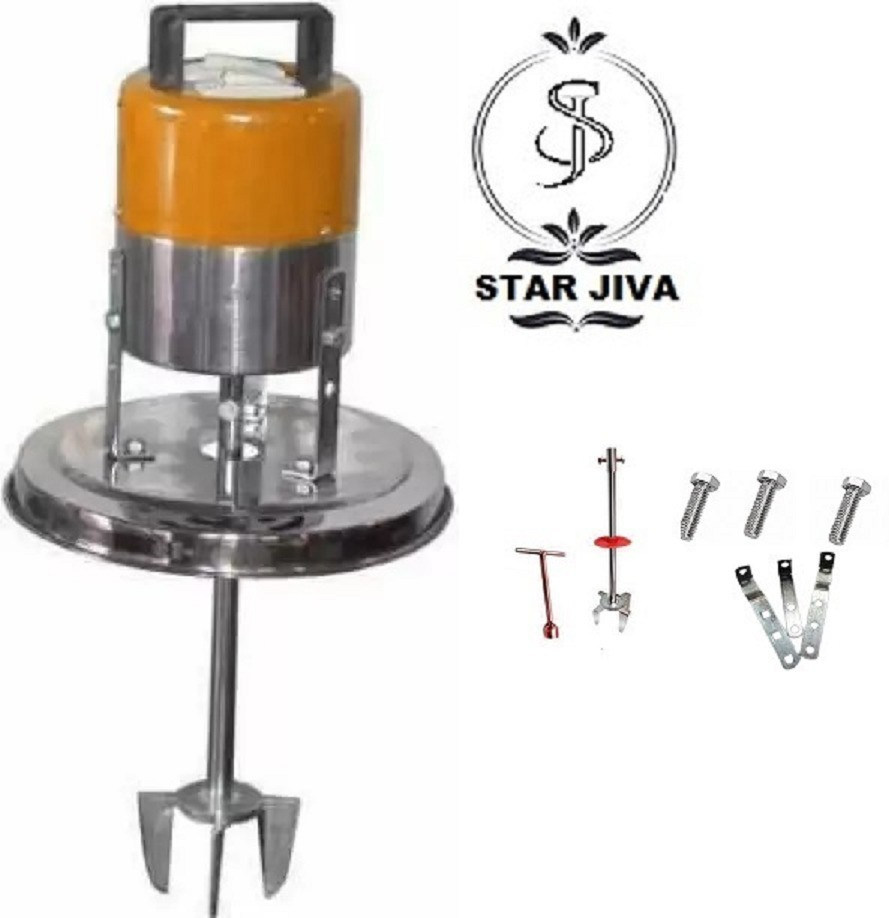 star jiva ALUMINIUM Heavy Duty Curd Butter Churner/Madhani/Lassi Machine 16.5 Ltrs With 2 way perculation and with extra accessories of rod phool Butter Maker Churn image 1