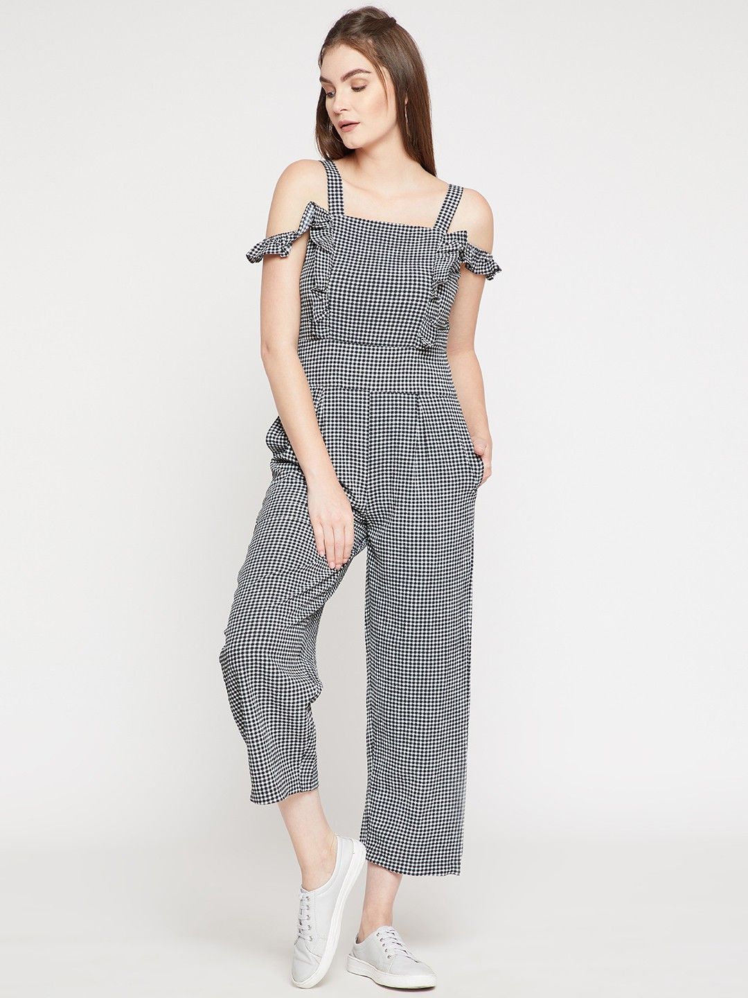 rare Checkered Women Jumpsuit-picture-12
