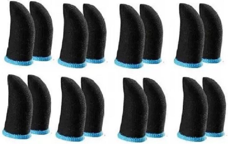 portlix Thumb & Finger Sleeve for Pubg Mobile Game 08 Pairs Black Finger Sleeve Finger Sleeve-picture-25