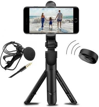 HIFY Extendable Selfie Stick with Wireless Remote with mic 3 Axis Gimbal for Camera, Mobile-image-36