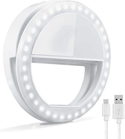 HIFY Bright Selfie Flash Rechargeable Night LED Selfie Ring Flash Light For All Smartphones, Tablets and Laptops Light Ring Flash-image-19