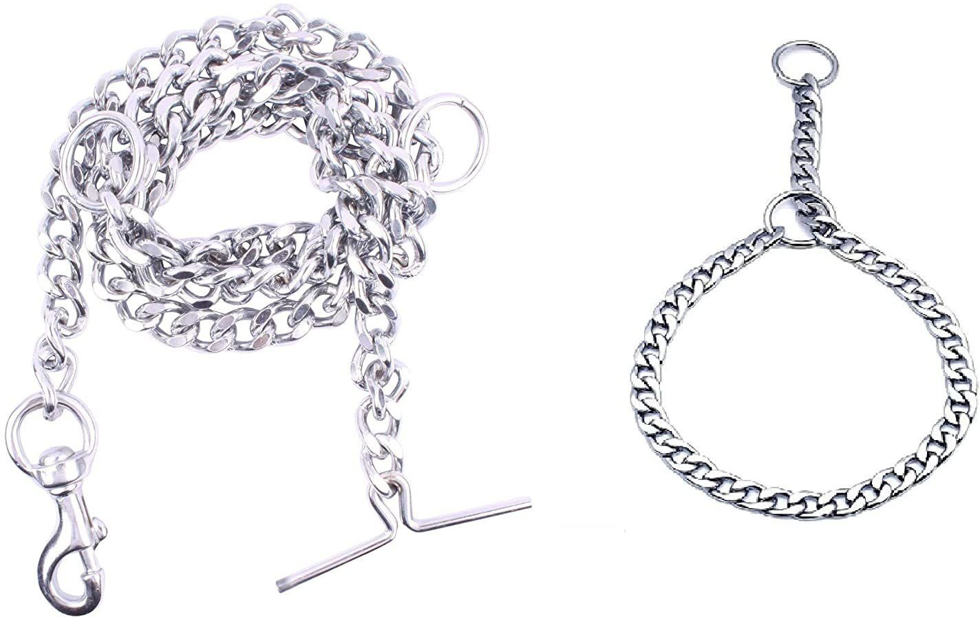 dogtrust Dog Chain with Choke Chain Silver 60 cm Dog & Cat Chain Leash-picture-43
