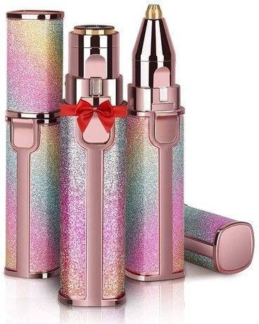 MACVL5 2 in 1 USB Charging Eyebrow Trimmer, Face,Upper Lips, Nose Hair Removal Trimmer with Led Light, Face/Facial Hair Remover for Women Cordless Epilator