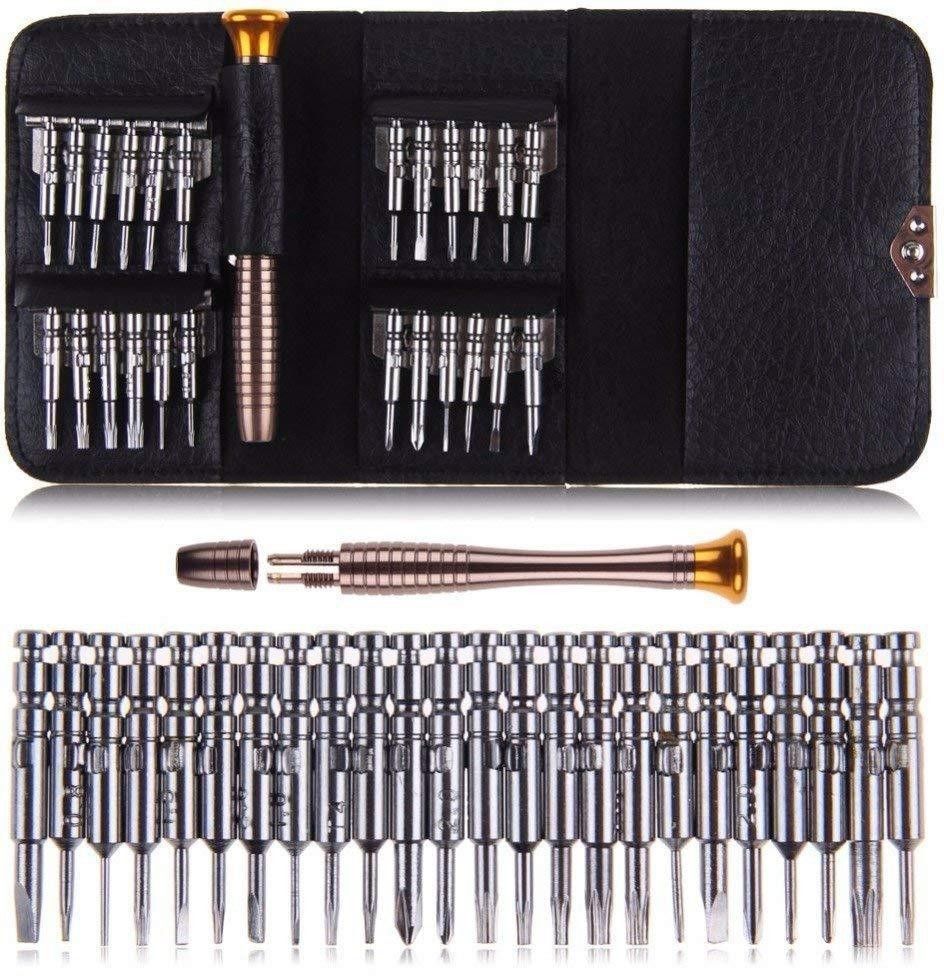 oaykay 25 in 1 Pocket Repair Tool Kit for Cell Phone Laptop MP3 Camera TV and Other Electronic Devices Standard Screwdriver Set (Pack of 25) heavy duty Precision Screwdriver Set-picture-22