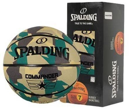 spalding Commander Poly Basketball Without Pump Water Resistant Ball Size 7 Full Size Basketball - Size: 7-picture-40