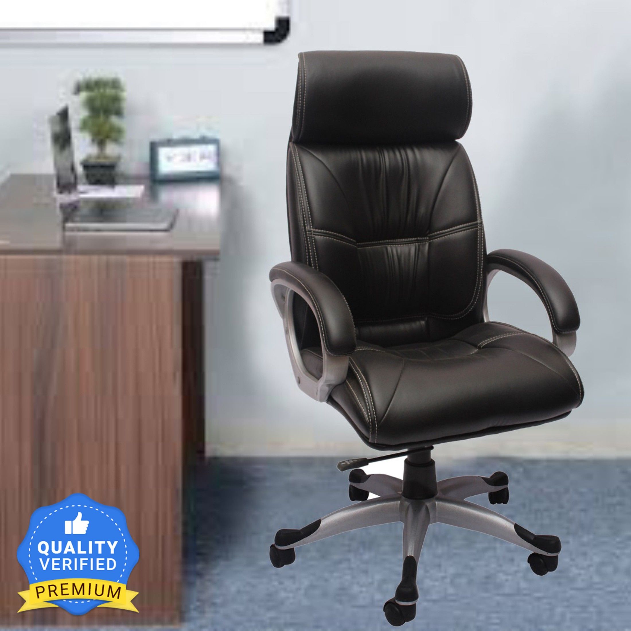 Revolving High Back | Ergonomic | Home & Office | Leatherette Office Executive Chair
