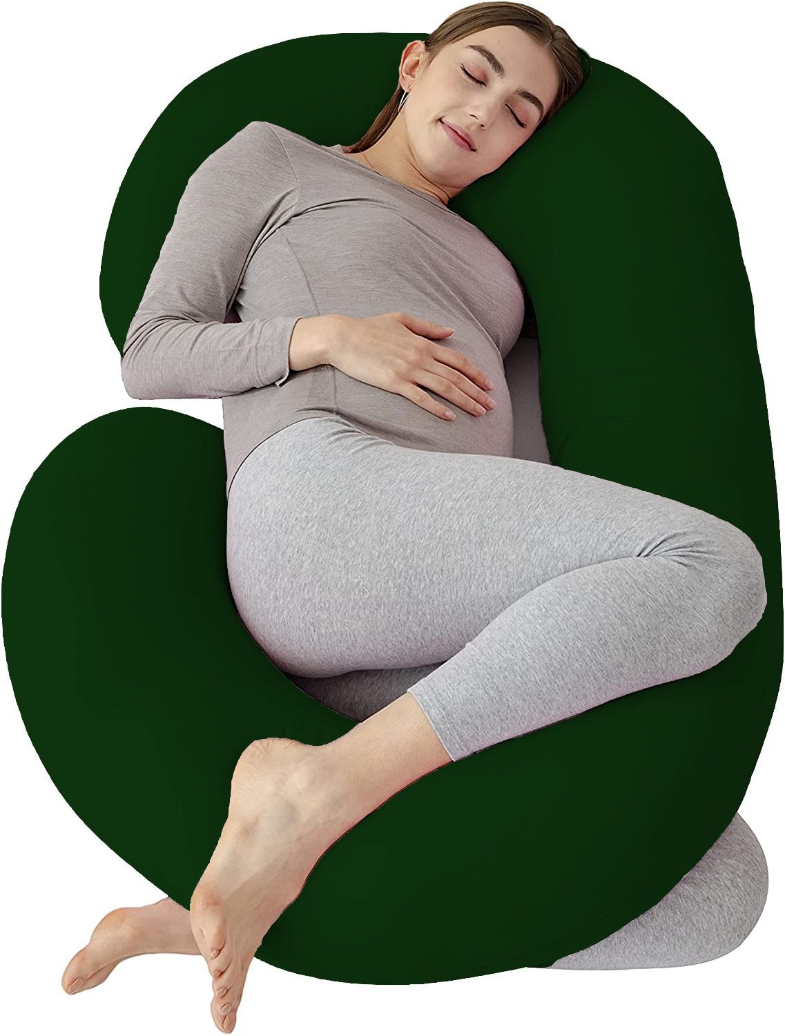 Microfibre Solid Pregnancy Pillow Pack of 1-image-43