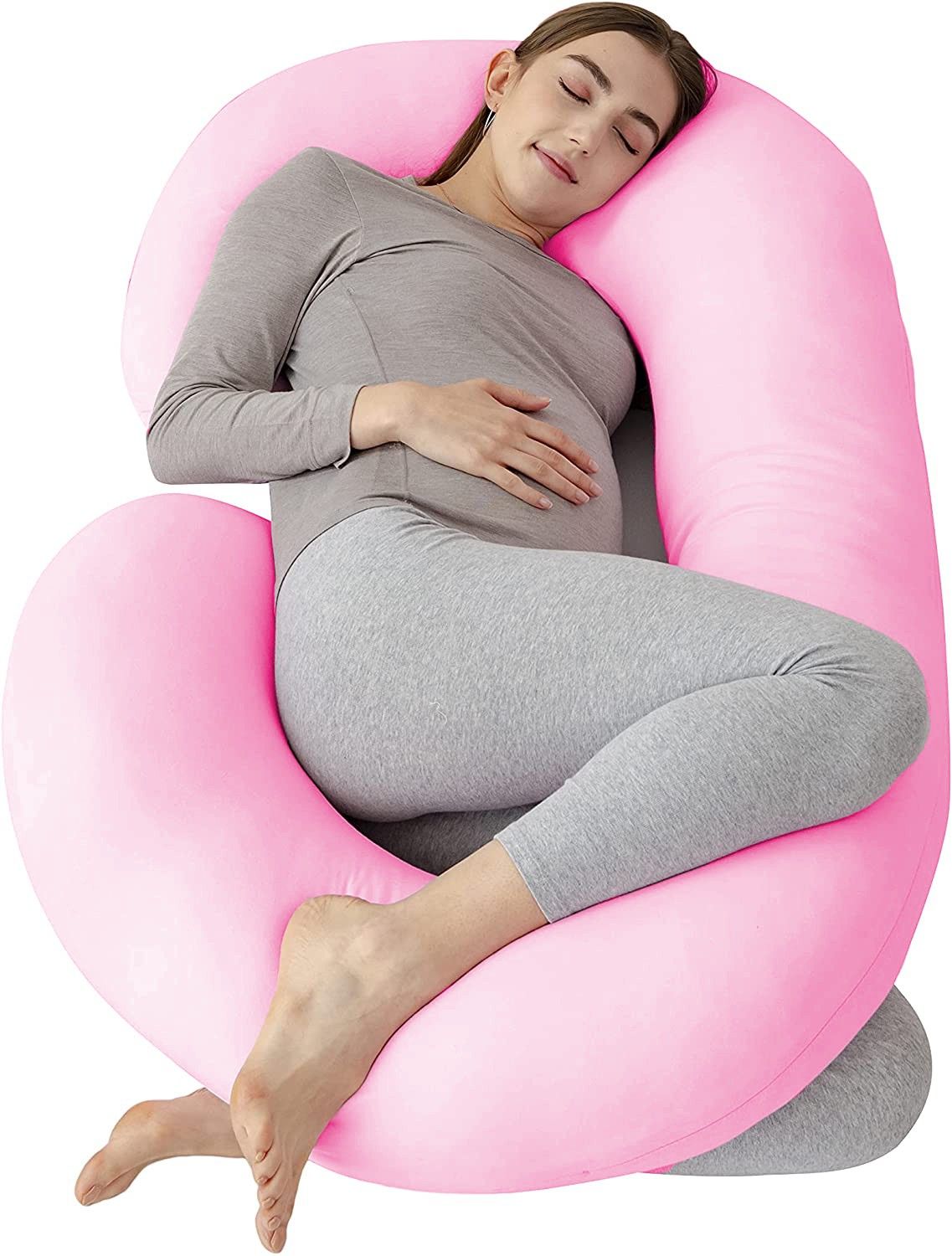 wild mint Ultra Soft C Shaped Microfibre Solid Pregnancy Pillow Pack of 1-picture-30