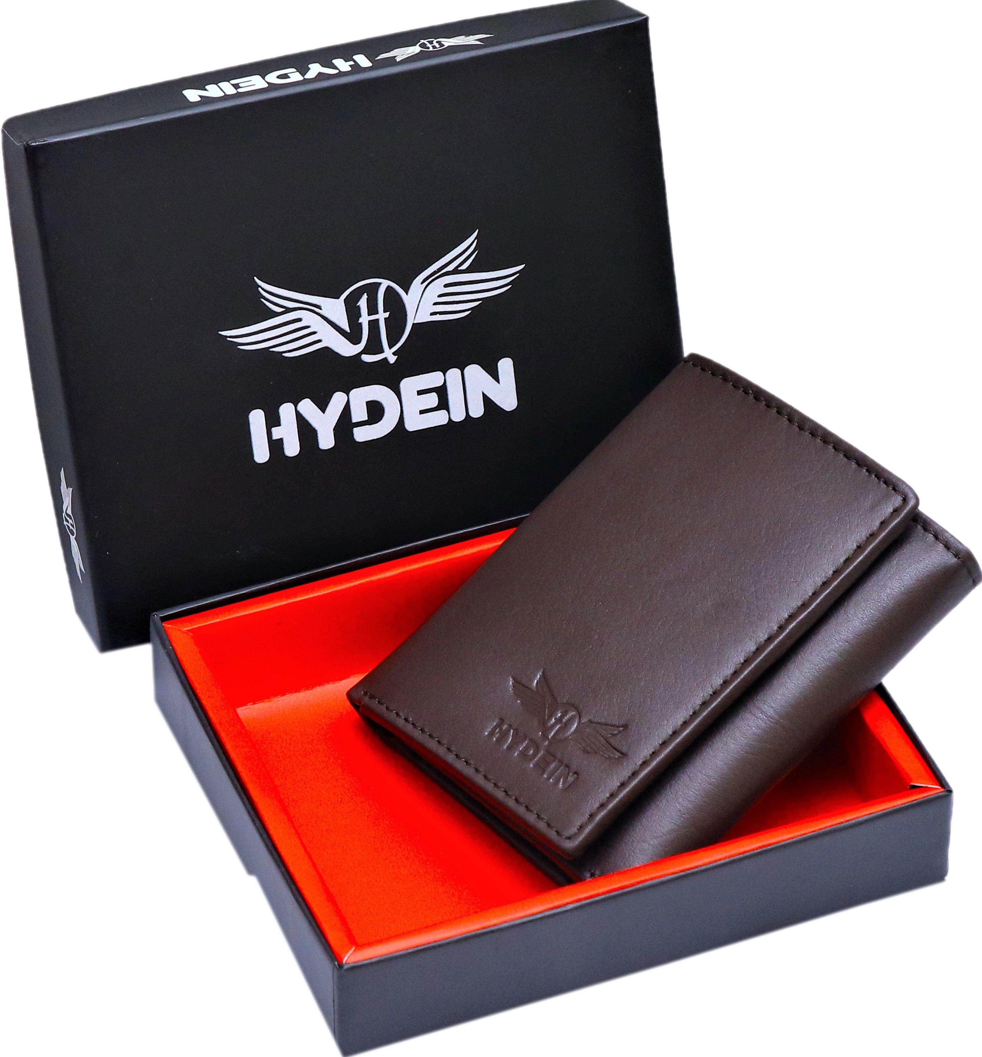 hydein Men Casual, Trendy, Formal, Evening/Party Brown Genuine Leather RFID Wallet - Mini-picture-13