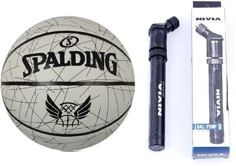 Flight Line Basketball with Air Pump Inflating Basketball Pump Basketball Adult Basketball - Size: 7-image-33