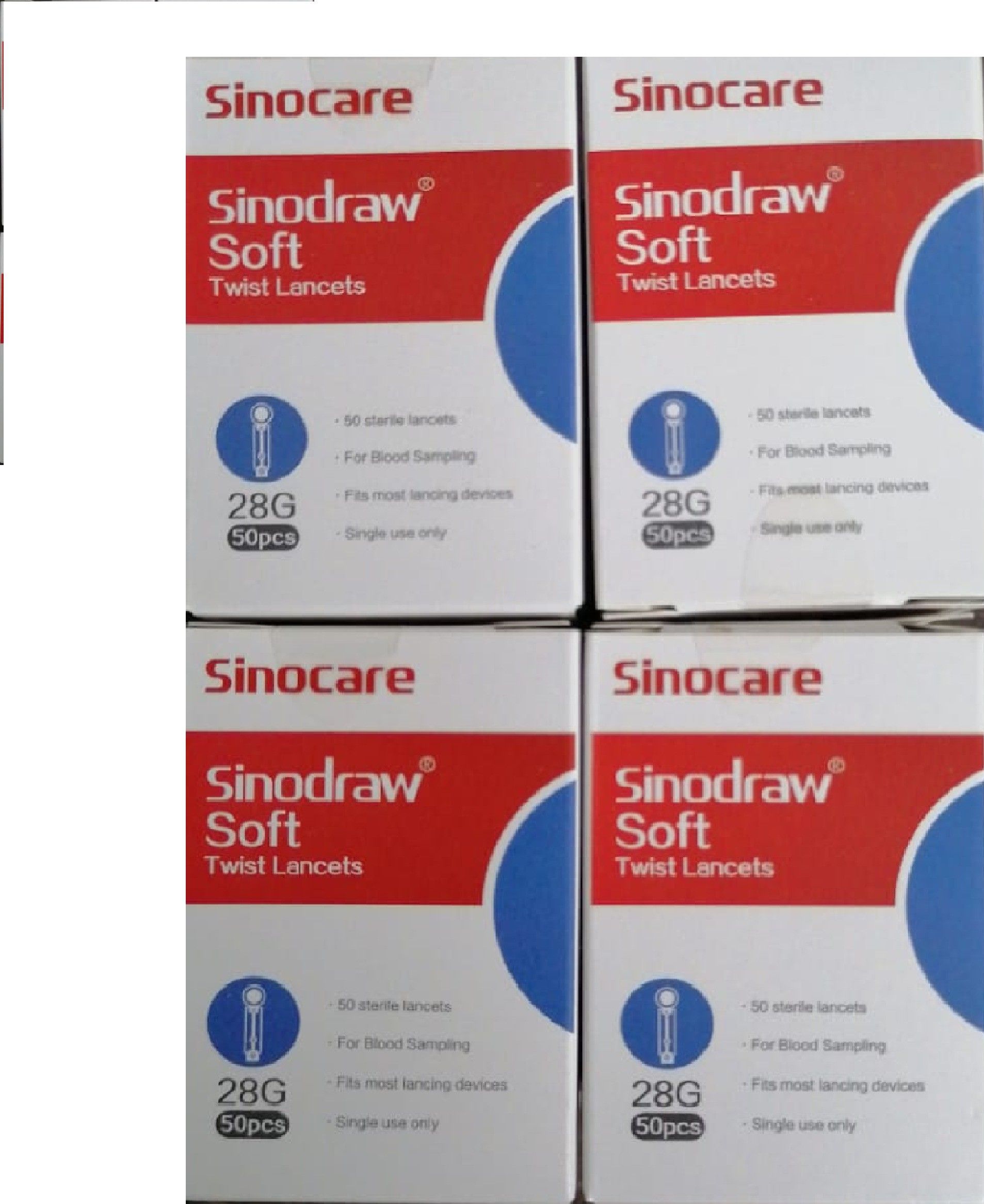 Sinocare Sinodraw Soft 28G Glucometer Lancets-picture-28