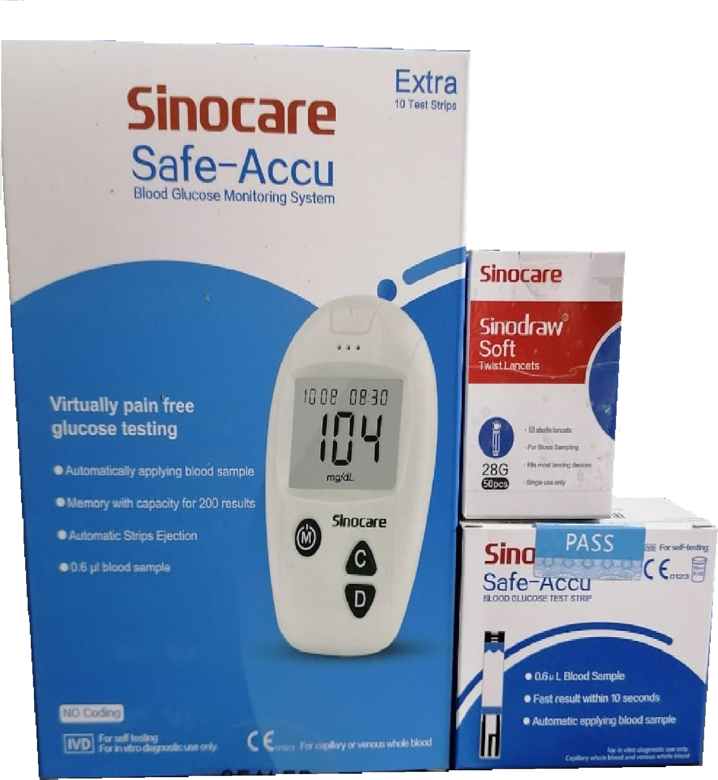 sinocare Safe-Accu Glucometer image 1