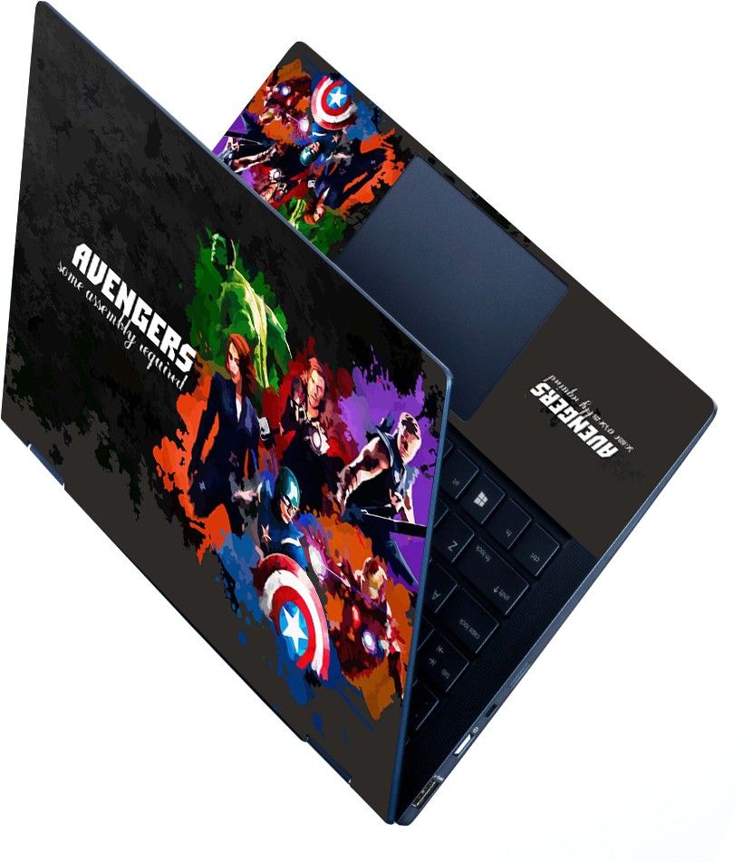 FineArts HD Printed Full Panel Laptop Skin Sticker Vinyl Fits Size Upto 15.6 inches No Residue, Bubble Free - Avengers Assembly Self Adhesive Vinyl Laptop Decal 15.6-image-13