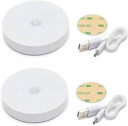 Swastik Creation Motion Sensor Light, Battery Operated LED Nightlight, Wireless Sensor Wall Light for Hallway, Wardrobe, Basement, Cupboard, Garage etc, (Pack of 2, White Light) Smart Sensor Light-image-19