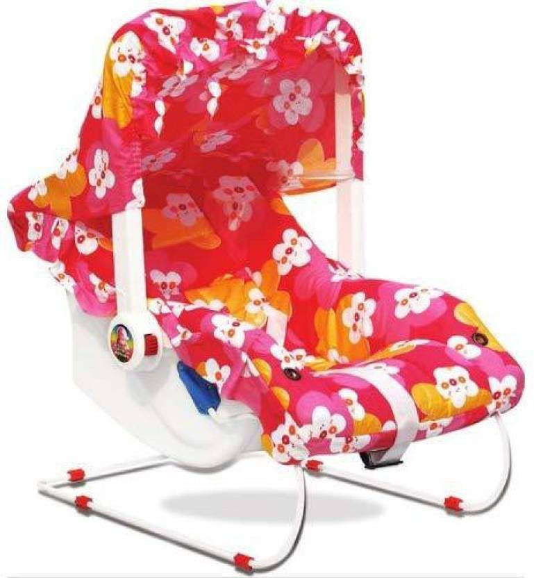 baby tone 10 IN 1 Premium Baby feeding swing rocker carry cot cum bouncer with mosquito net Rocker and Bouncer (Red) Rocker and Bouncer (Red) Rocker and Bouncer image 1