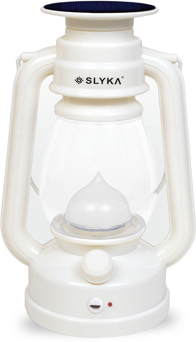 Hi-Quality and Heavy duty Rechargeable lantern with Night Lamp White Plastic Hanging Lantern