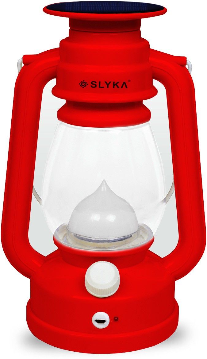 Rechargeable Led Hanging Lantern with Night Lamp Red Plastic Table Lantern