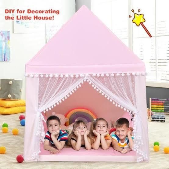 shree krishna fahion plain pink tent house for kids 3 year to 10 year-picture-25
