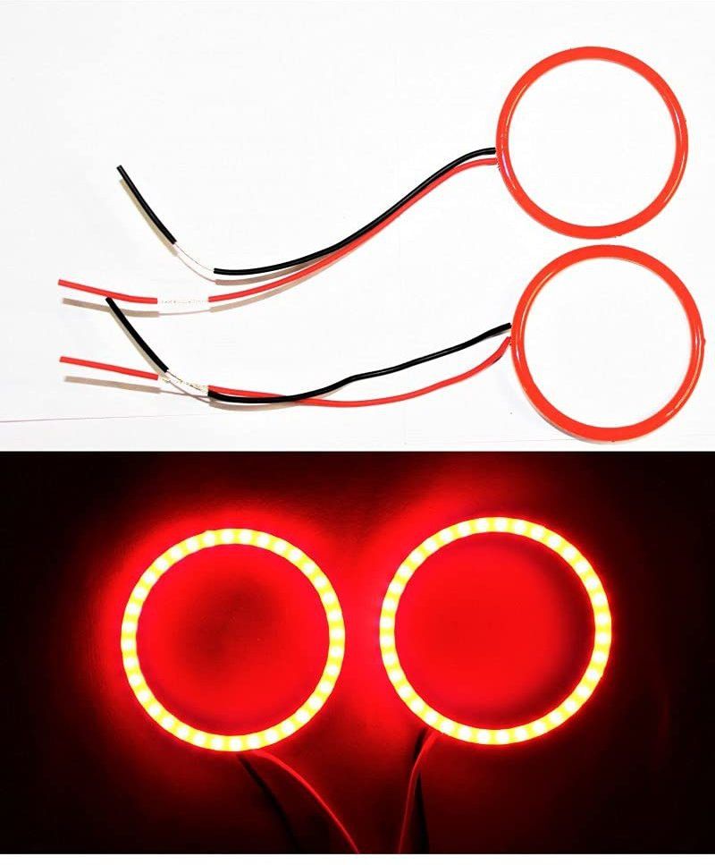 Bajaj Pulsar RS 200 Red LED Angel Eyes Ring Light Projector Lens-image-25