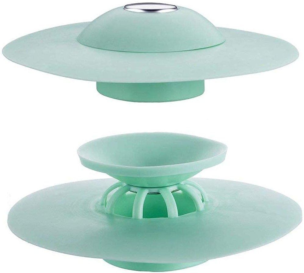 Silicone Stopper and Filter Drain Stopper/Strainer for Bathroom Pack of 2 Hair Wash Basin