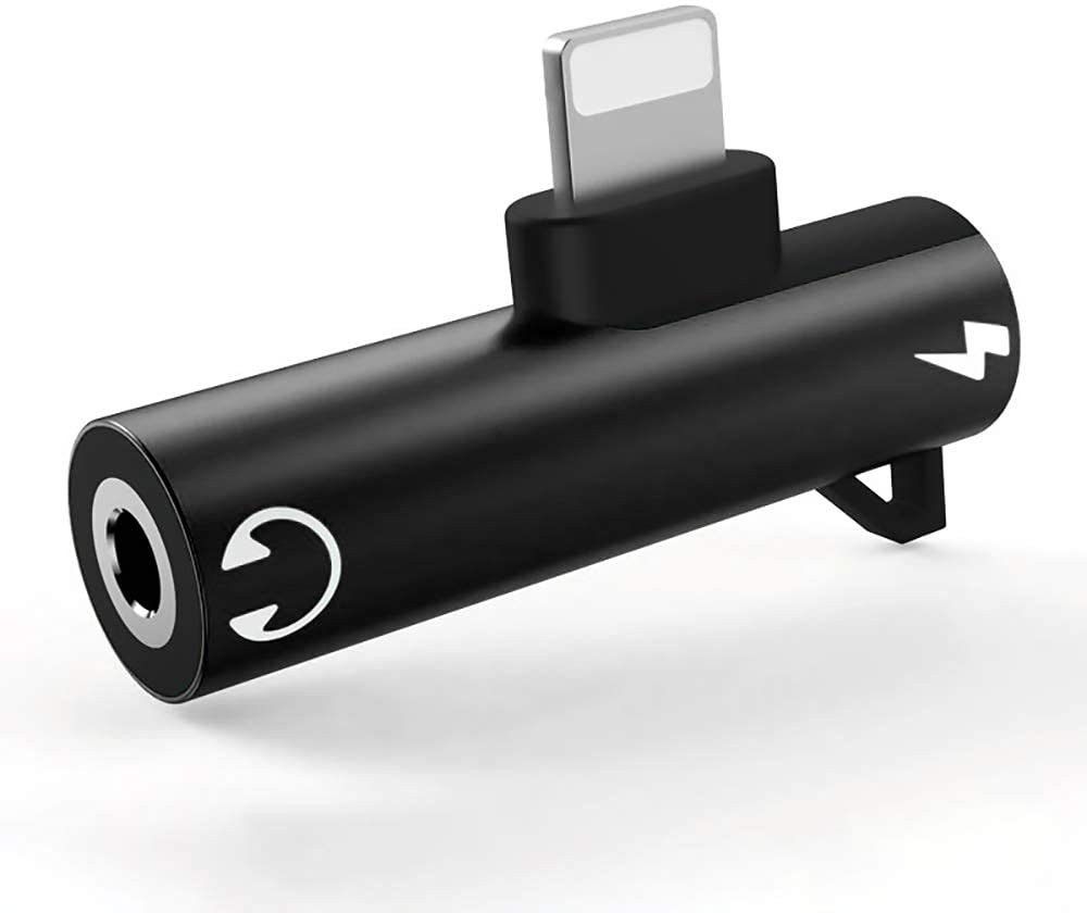 SANNO WORLD Black Lightning to 3.5 mm Headphone Jack and Charging Adaptor and Splitter Compatible (Black) Does not Support Headset Calls Phone Converter-image-31