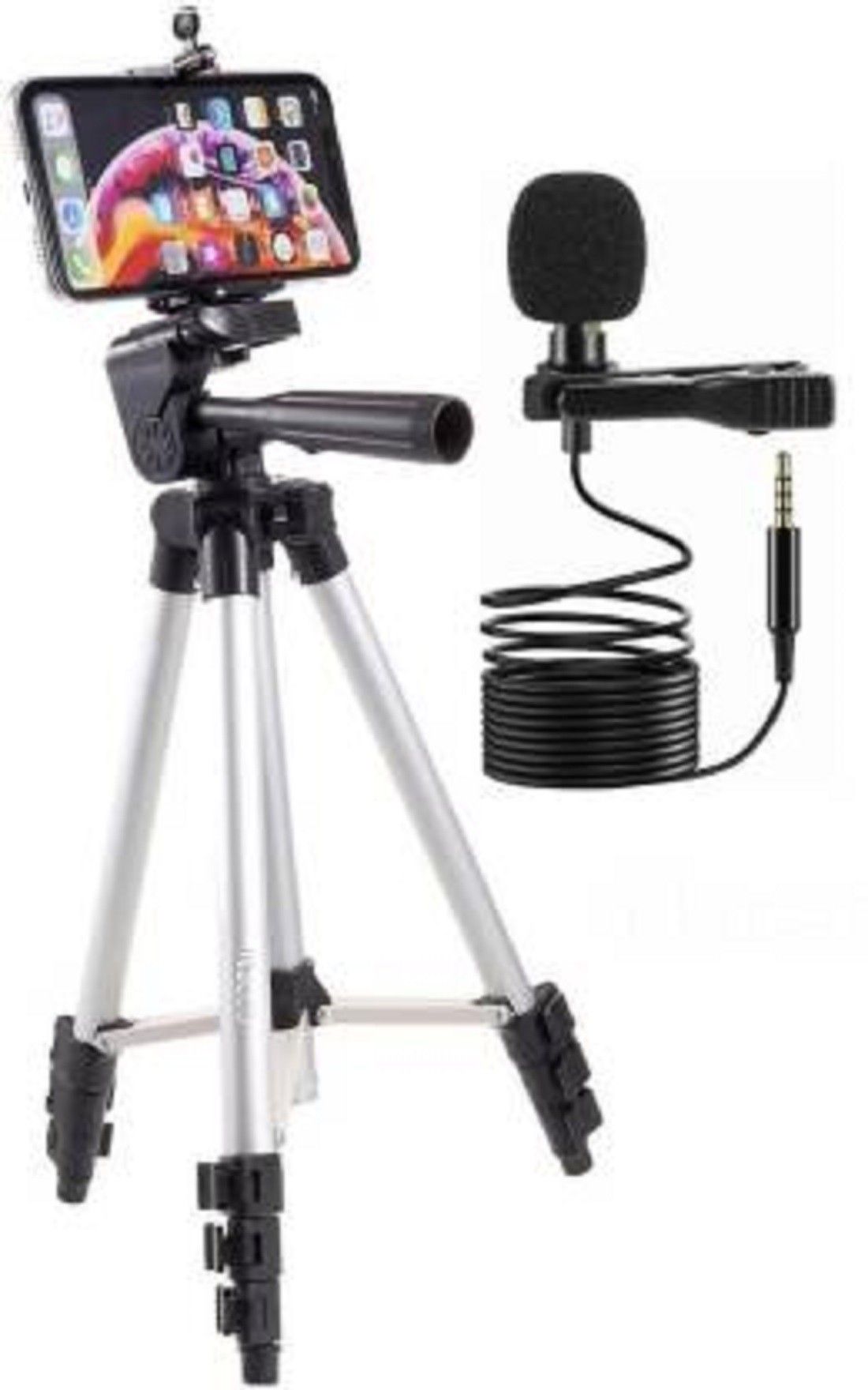 Planetoid 3110 Mobile Phone Camera Stand Holder Tripod Kit with MicroPhone with MicroPhone Tripod-image-15