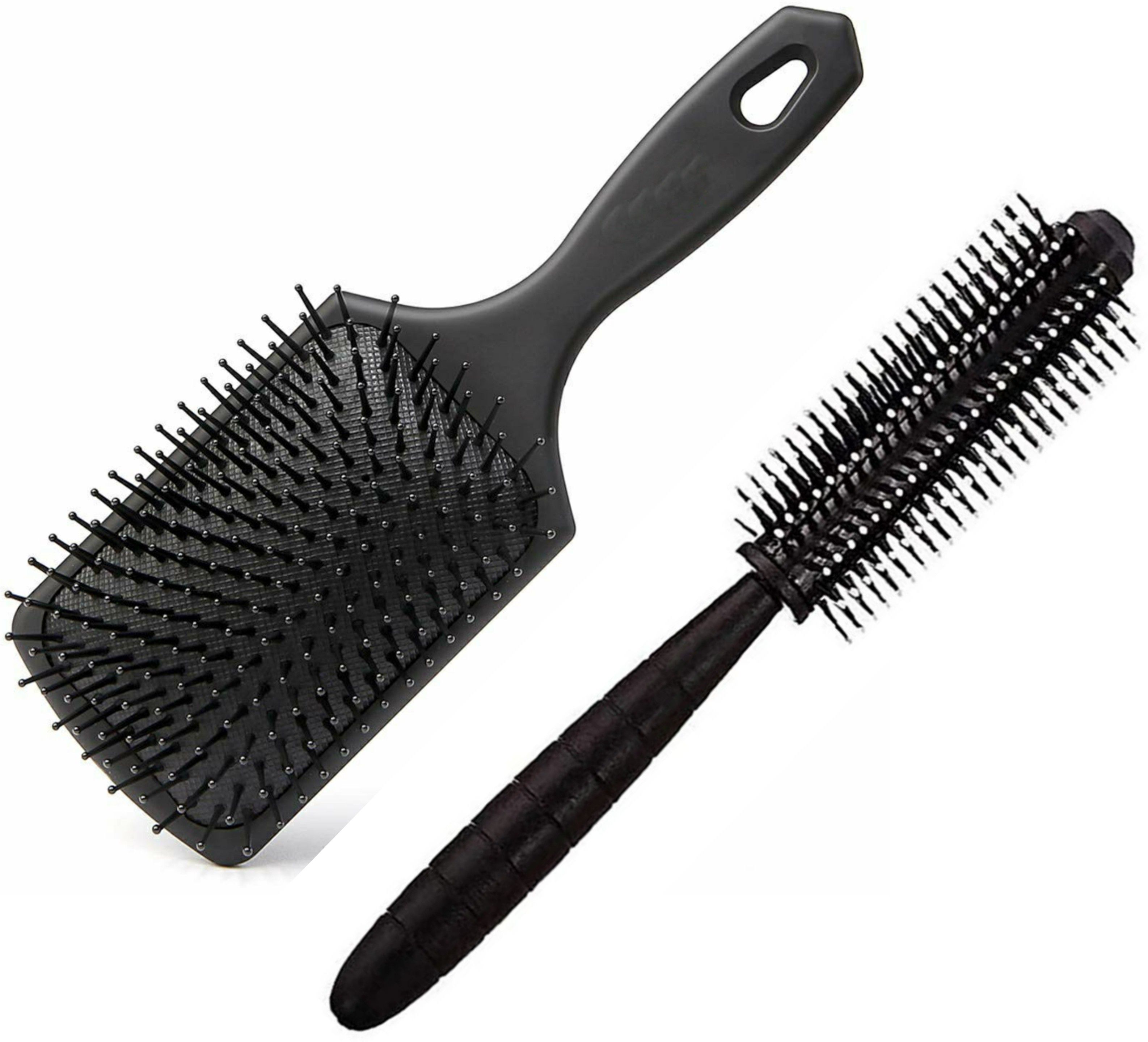 Paddle and Round Hair Brush Straightener For Women/Men Professional Hair Styling(Elite Range)-image-17