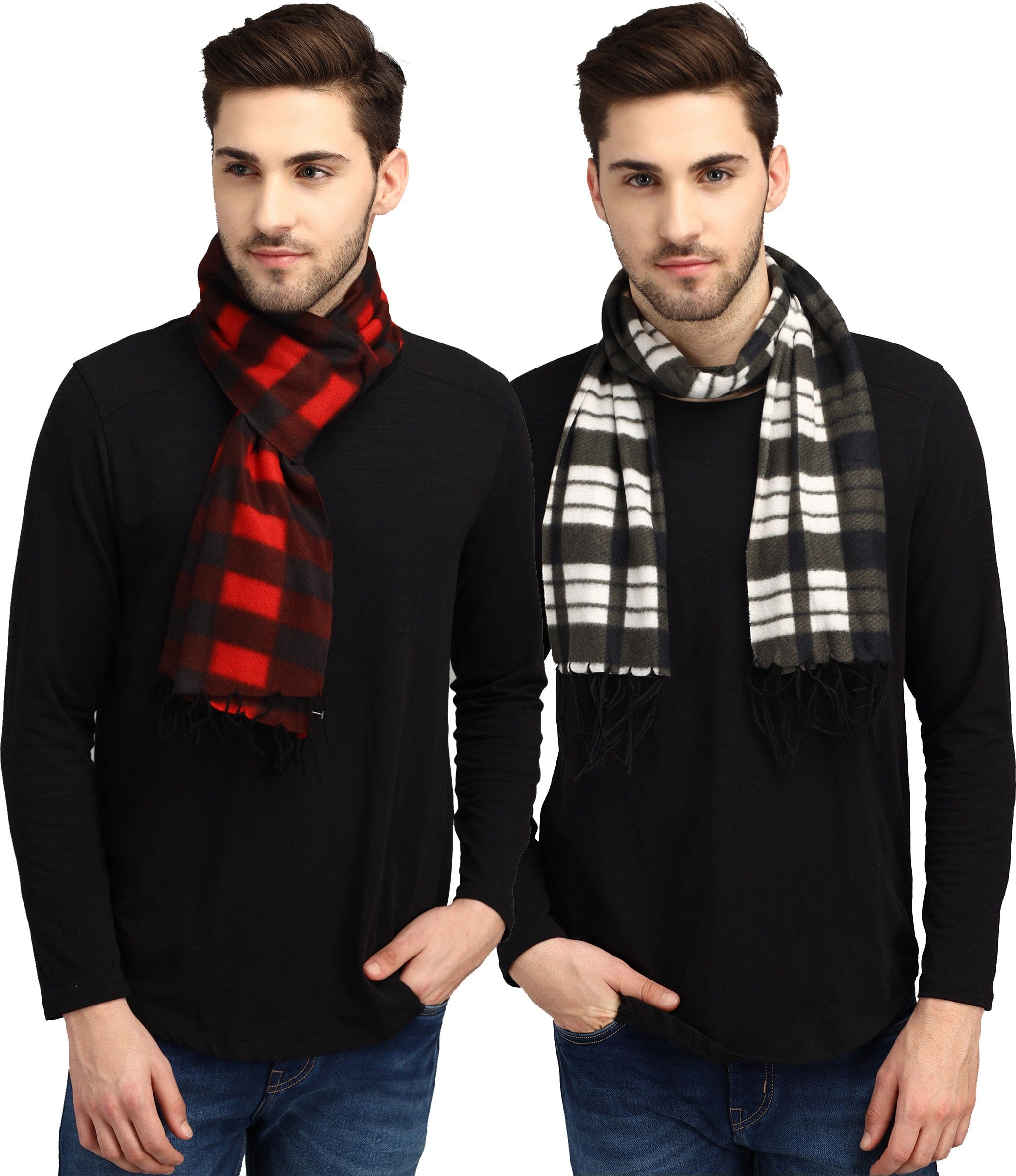 Fit N Fame Checkered Men Muffler-picture-19