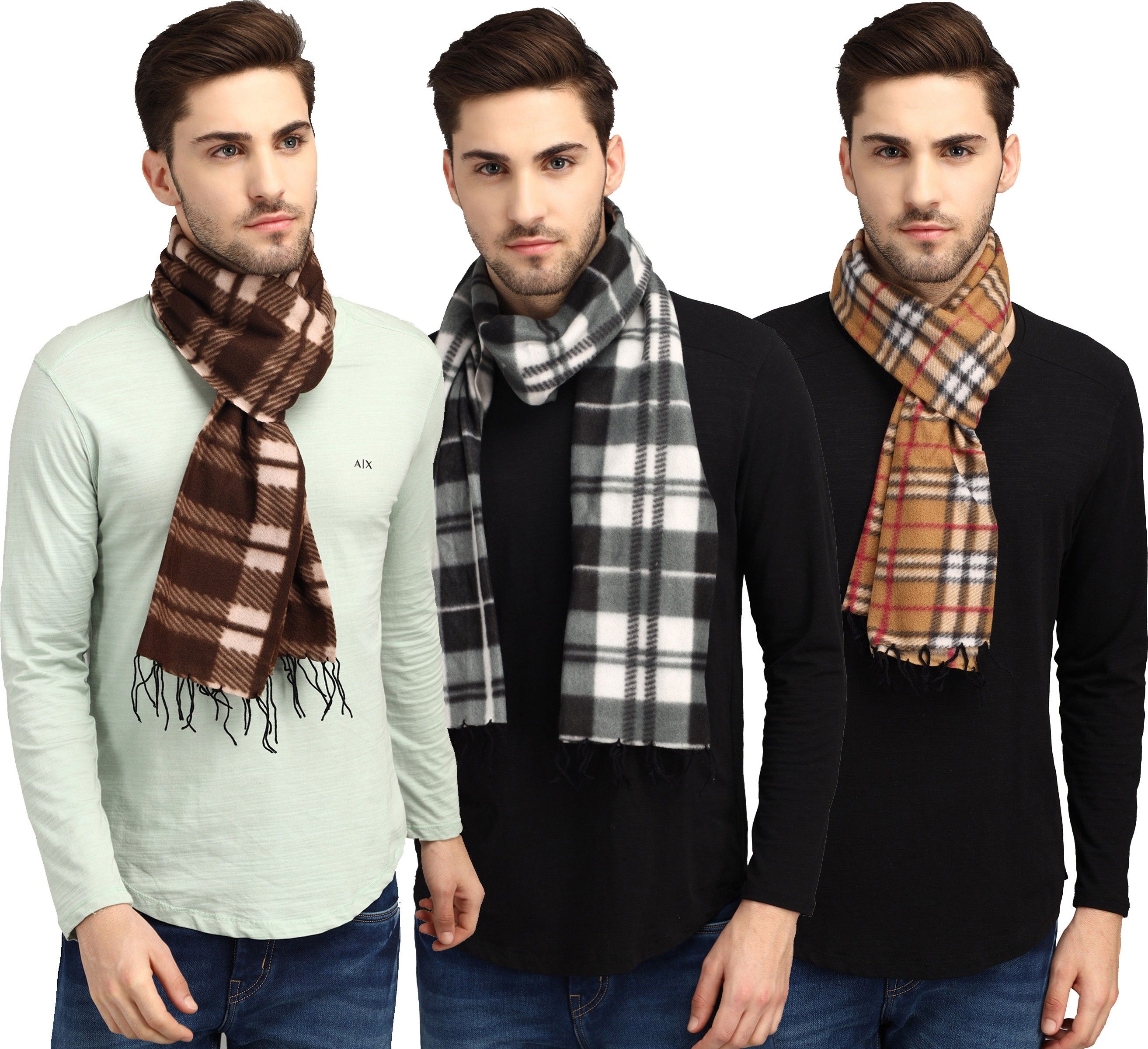 ANIXA Checkered Men Muffler-picture-29