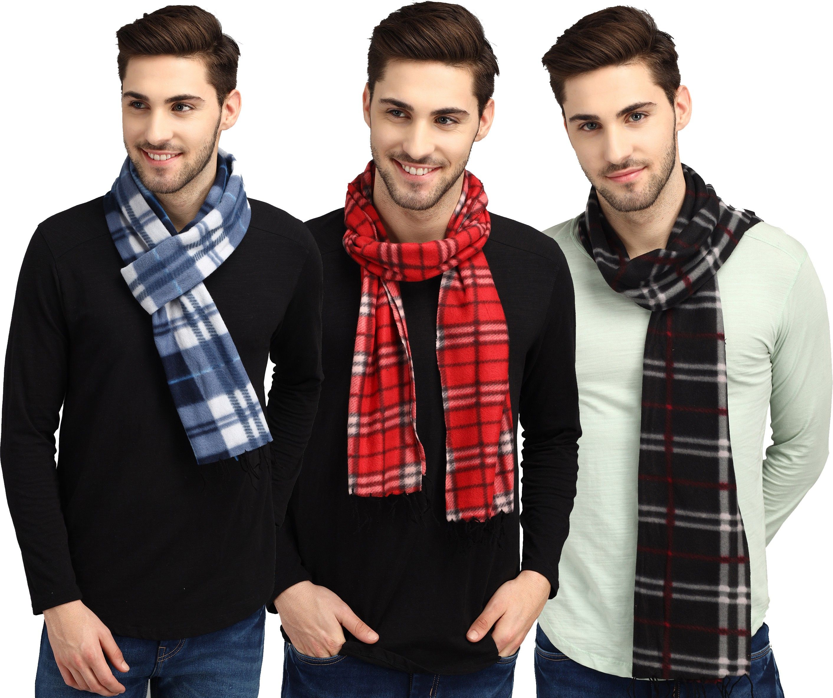 Fit N Fame Checkered Men Muffler-picture-25