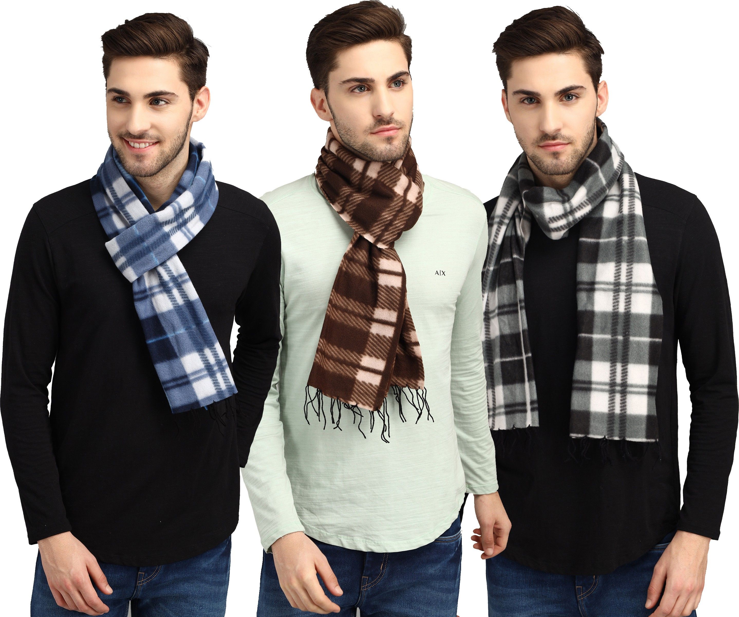 ANIXA Checkered Men Muffler-picture-34