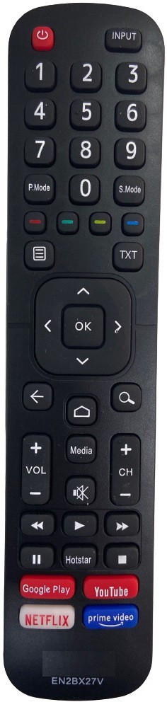 SHIELDGUARD Remote Control No. 151 Compatible for Smart LED TV Remote with Netflix, YouTube & Google Play functions VU Remote Controller image 1