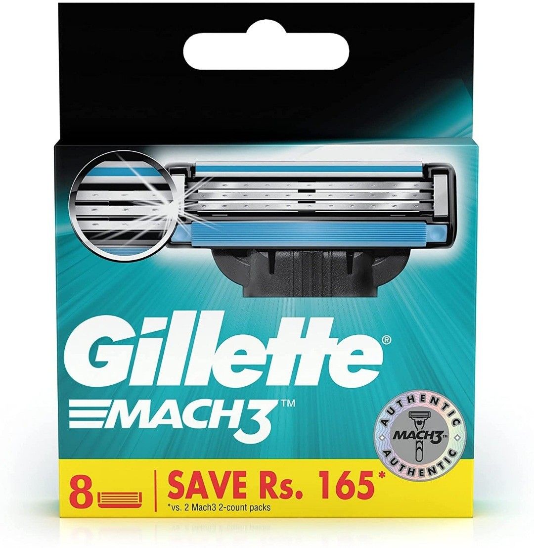 Mach 3 Manual Shaving Razor Blades - 8 Pack (Catridge)-image-20
