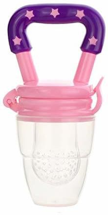 Teether and Fruit Feeder Easy to Hold and Nibbler with Protective Cap BPA Free Soother-image-9