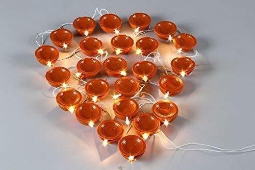 hurrio Diya Led Light 5M Electric Deepak LED Fairy String Series Lights Home Diwali Decoration Lightning - (Brown) Rope Light/Strip Light/Rise Light/Lighting for Deepawali Candle-picture-3