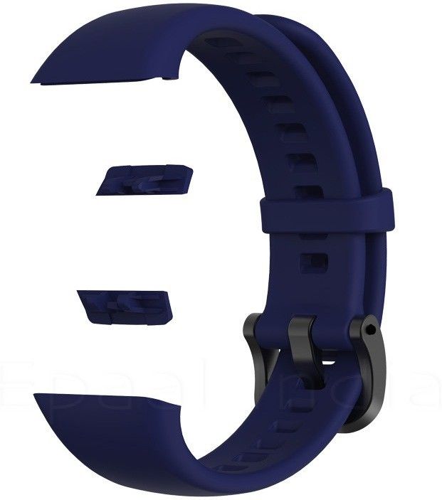 J'TTON Replacement Silicon Strap for Honor Band 6 & Huawei Band 6 (Plain Blue) Smart Band Strap