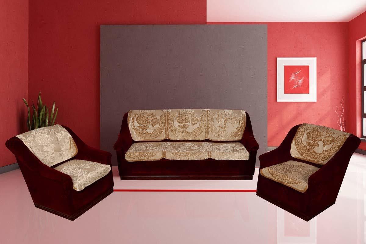 ag creations Sofa Cover Gold,5Seater,Set10pcs Sofa Fabric-picture-35