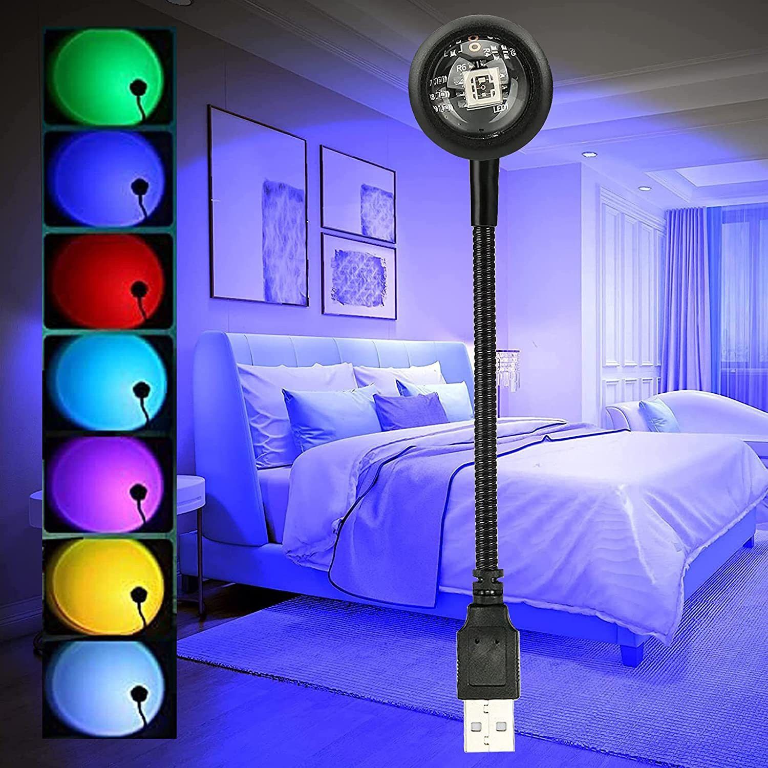 Sunset Projection Lamp for Room, Home Decor, Parties, Insta Videos and Cars Night Lamp-image-34