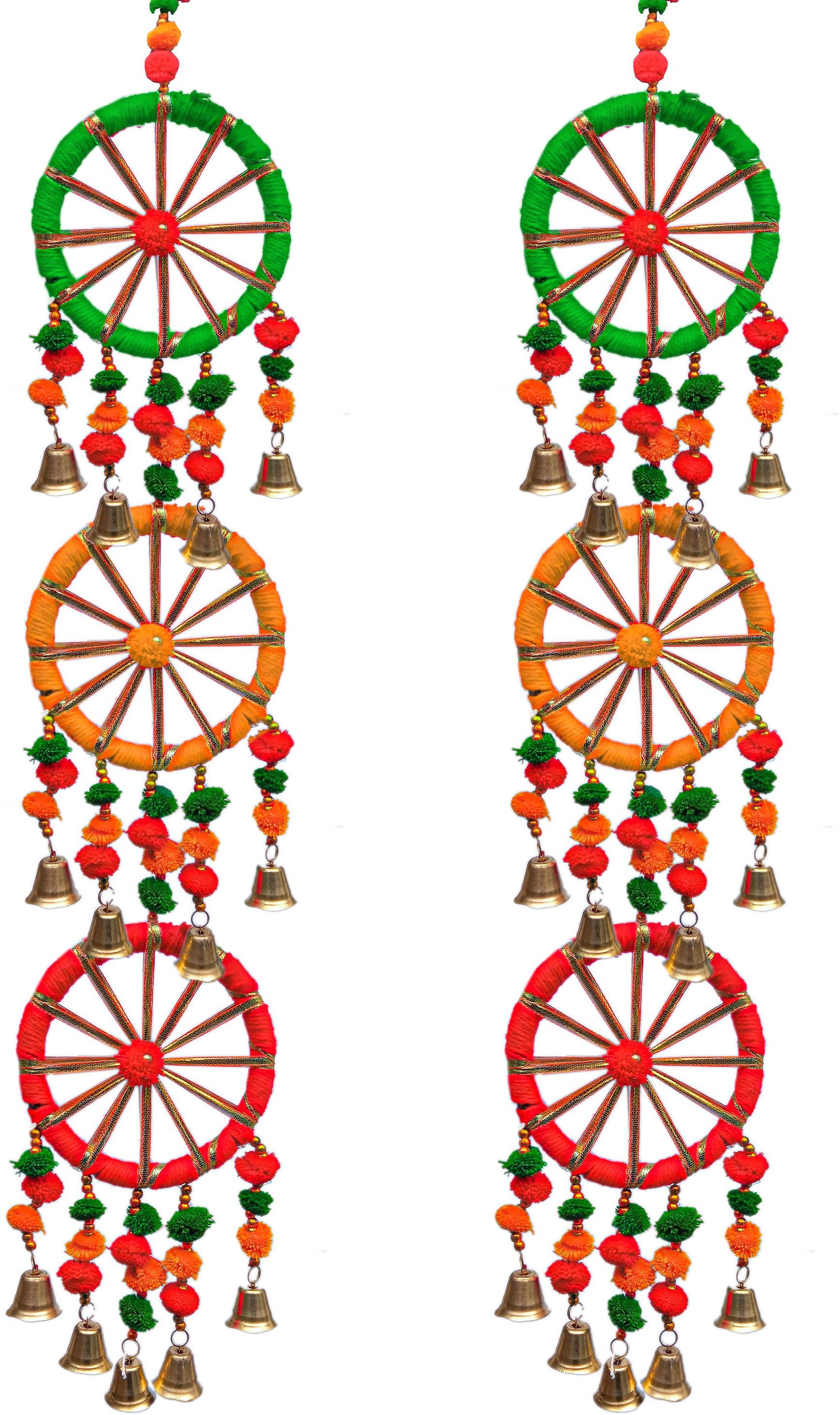 rvart WALL Hanging Aluminium, Cotton, Jute, Polyresin, Silk Windchime-picture-33