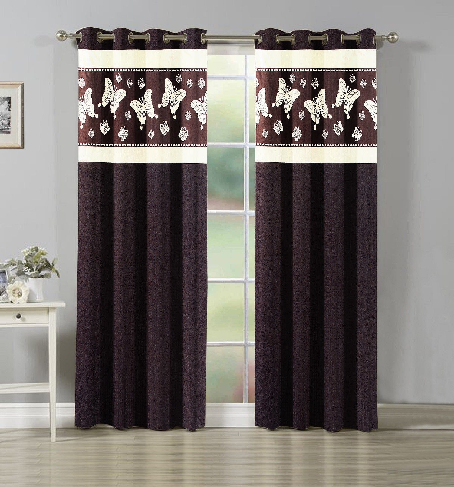 213.36 cm (7 ft) Polyester Door Curtain (Pack Of 2)-image-5